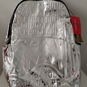 Sprayground Silver Backpack